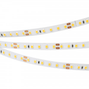 Лента RT 2-5000 24V Warm3000 2x (2835, 600 LED, PRO) 020393(B), Гибкая лента PRO, светодиоды smd 2835, 120 шт/м (600шт на 5м), белая плата 8 мм, скотч 3М. Цвет ТЁПЛЫЙ 2900-3100K. Питание 24V, мощность 14.4 Вт/м (72 Вт на 5м), угол 120°, цветопередача CRI>85. Размеры 5000х8x1.5мм. Мин.отрезок 50мм, 6 светодиодов. Цена