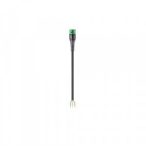 Кабельная сборка RST20I3K1B- 15 H 10GN02, Кабельная сборка, оконеченная розеточным разъемом RST20i3 и свободным концом, 3 полюса, длина кабеля: 1 метр,сечение жил кабеля: 3х1,5 мм.кв., номинальные характеристики: 250V, 16A, цвет корпуса: черный, цвет контактной вставки: зеленый, цвет кабеля: черн