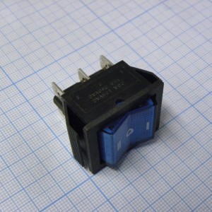 SWR 203-1B6 Ч/С IRS, Переключатель клавишный с подсветкой