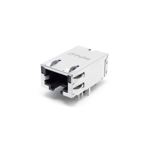 JTH-0024NL, Модульные соединители / соединители Ethernet 1X1 TAB DOWN W/LED'S ETHERNET (NON PoE)