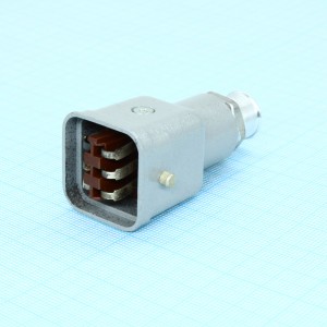 РШАВКП-6-1, Соединитель  низкочастотный, прямоугольный, внутреннего монтажа