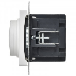 BRITE Светорегулятор поворотно-нажимной 600Вт СС10-1-0-БрАБ арктический белый IEK BR-D20-0600-K91