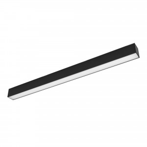 Светильник MAG-FLAT-45-L605-18W Day4000 (BK, 100 deg, 24V) 026955, Светильник для магнитных треков шириной 45мм, 18Вт. Цвет свечения ДНЕВНОЙ 4000K, световой поток 1900лм, угол 100°, CRI>90. Корпус прямоугольный, металл, цвет черный, IP20. Размеры LxWxH 604x35x43мм. Входное напряжение DC24V, мощность 18Вт.