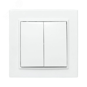 Выключатель 2-кл. СП Минск 10А IP20 бел. Basic ERV10-023-10