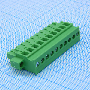 2EDGKAM-5.08-10P-14-00A(H), Разъемный клеммный блок, 10 контактов. Серия 2EDGKAM-5.08