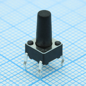 L-KLS7-TS6601-11-180, Кнопка тактильная 6х6мм h=11мм нажатие 180гр