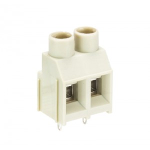 Клемма Wiecon 8474 / 2 OB HW, Клемма горизонтальный подвод кабеля, на плату, шаг: 7.62 мм, 2 полюса, фиксация провода винтовая, исполнение: без маркировки, 300V, 30A, цвет: серый