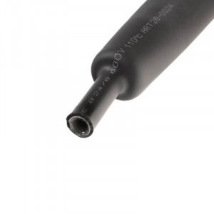 Трубка термоусадочная СТТК (3:1) 24/8 черная, двустенная клеевая термоусаживаемая трубка в метровой нарезке