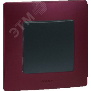 Выключатель 1-кл. СП Etika 10А IP20 250В 10AX авт. зажимы механизм антрацит Leg 672601