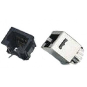 RJE06-188-1120H, Модульные соединители / соединители Ethernet 8P Modular Jack Vertical Mt Shielded