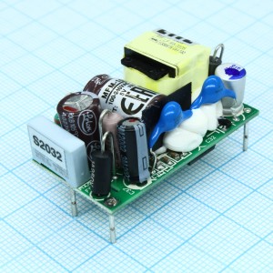 MFM-10-5, AC-DC med, 10Вт, вход 80...264В AC 47...440 Гц, выход 5В/2А, изоляция 4000В AC, без корпуса 42х22.3х20.5мм, -30...+85°C