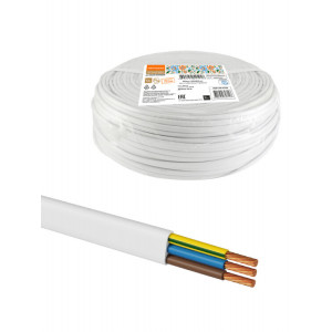 Шнур ШВВПмб 3х0,75 (50м), белый Народный SQ0120-0256