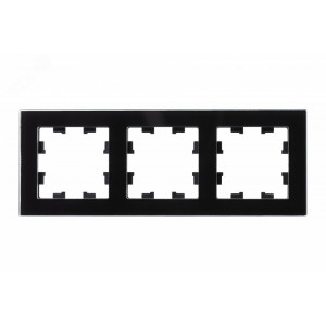 Рамка 3-м AtlasDesign Nature стекло черн. SE ATN321003