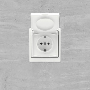 Рамка 1 пост IP44, KANT, белая магнолия 7000942