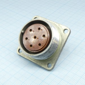 2РМДТ27Б7Г5В1В, Соединитель  цилиндрический низкочастотный негерметичный