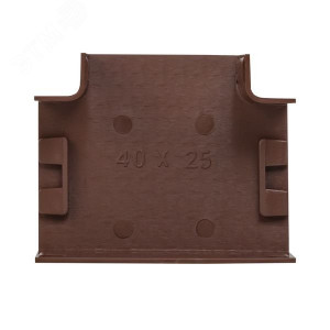 Угол T-образный (40х25) (4 шт) темное дерево Plast tchd-40-25x4
