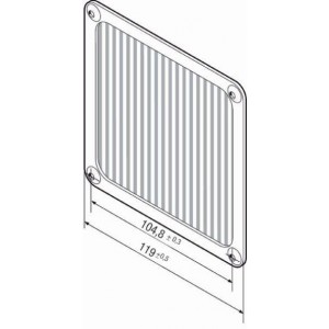 LZ60, Принадлежности для вентиляторов Filter for 4000/9000 Series, Stainless Steel Wire Mesh Filter