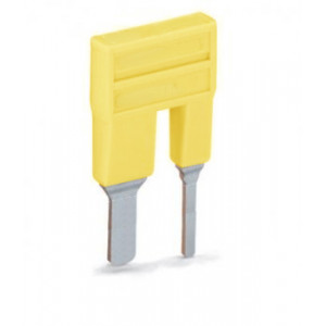 Переходная перемыччка IVB WKFN 35R16, Переходная перемычка, 2 полюса, изолированная, вилочная, для клемм: WKFN 35 -> WKFN 16, цвет: желтый