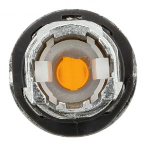 Исполнительный механизм переключателя ХB4 желтый на 3 положения возвратный без фиксации, с подсветкой с короткой ручко IP65 EKF XB4BD3L-Y-65