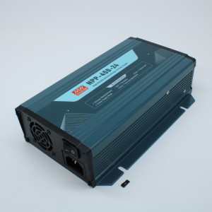 NPP-450-24, AC/DC + зарядное устройство, 28.8V/6.75…13.5A, рег.вых=21…42В, вход 90…264VA C, 47…63Гц /127…370В DC, изоляция 3000В AC, PFC, для свинцовых (обслуживаемых, гелевых, AGM), 3 стадии заряда, 205*135*55мм, -30…+70°С