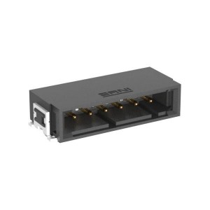 254699, Проводные клеммы и зажимы 6P R/A MALE SMT BLK 2.54MM SNGL ROW