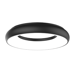 Светодиодный светильник "ВАРТОН" NIMBUS подвесной/накладной 35Вт 400х68мм 4000К IP40 с рассеивателем опал черный V1-R0-90465-05000-4003540