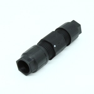 Q 1,5/4IDC/24-24KU-KU BK, Кабельный соединитель QUICKON, черный, 4 полюса без PE, 0,75 мм? ... 1,5 мм? / 500 В / 15 A, для кабеля диаметром 6 мм ... 12 мм