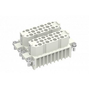 Розеточная контактная вставка SD-050-FC, Розеточная контактная вставка, обжимная фиксация, 50 полюсов + PE, типоразмер 32A, 250V, 10A, (обжимные контакты поставляются отдельно)
