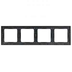 Рамка 4-м Стокгольм металл. черн. PROxima EZM-G-305-10