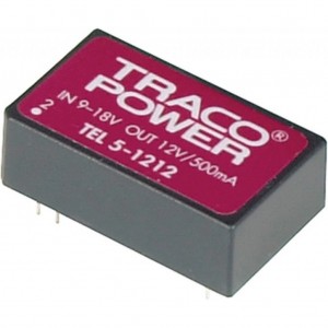 TEL 5-1211, Преобразователь DC/DC на печатную плату вход 12В выход 5В 1A 5Вт 7-Pin DIP модуль