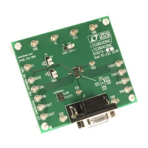 DC827A-A, Средства разработки интерфейсов LTC2803 Demo Board - Dual RS232 Transcei