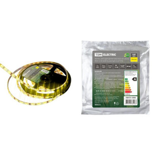 Лента светодиодная SMD2835-60 LED/м-IP20-12 В-4,8 Вт/м-желтый (5 м) TDM (кр.5м)