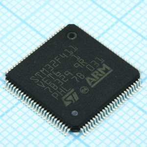 STM32F411VET6, Микроконтроллер STM 32-бит ядро ARM Cortex-M4 MCU+FPU 512кБ Флэш-память/128кБ ОЗУ шина USB