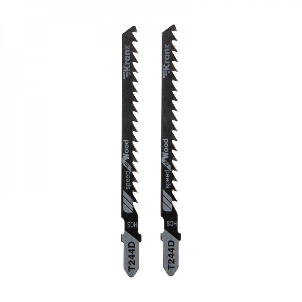 Изображение товара Пилка для электролобзика по дереву T244D 100 мм 6 зубьев на дюйм 8-60 мм фигурный рез 2 шт