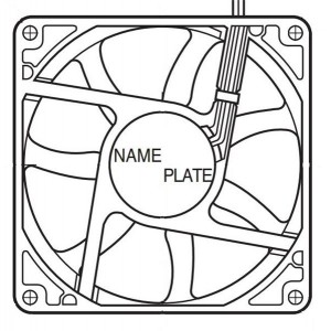 4712KL-04W-B30-P00, Вентиляторы постоянного тока DC Axial Fan, 119x32mm, 12VDC, 99.9CFM, Flange, 2-Wire