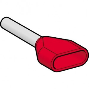 УПАКОВКА-ДОЗАТОР НАКОНЕЧ ДЛЯ ОДНОВР МОНТАЖА ДВУХ ПРОВОДОВ, СРЕДНИЕ, 1ММ2 КРАСНЫЕ C3(5 AZ5DE010D