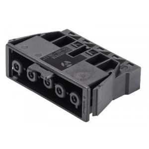 Разъем GESIS GST18i5F B2 R V SW, Розеточный разъем в панель, 5 полюсов, пружинная фиксация, толщина панели 0,5-1,5 мм номинальное напряжение: 250/400V, номинальный ток: 20A, цвет: черный, серия gesis GST18i5