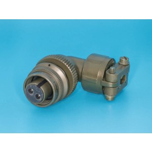 MS3108E-10SL-4S, Разъём серии MS  2 контакта, гнездо на кабель, прямой угол