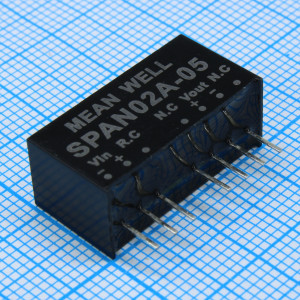 SPAN02A-05, Преобразователь DC/DC, на печатную плату, 2 Вт