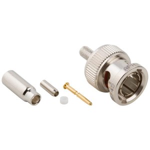 031-80106, РЧ соединители / Коаксиальные соединители 75OHM STR CRIMP PLUG RG-174 316