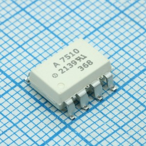 HCPL-7510-300E, Оптически изолированный усилитель 100кГц 16мА
