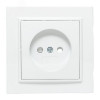 Розетка 1-м СП Минск 10А IP20 без заземл. защ. шторки бел. Basic ERR10-022-100