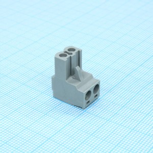 BCP-500- 2 GY, Разъемы для печатной платы, номинальный ток: 12 A, расчетное напряжение (III/2): 320 В, номинальное сечение: 2,5 мм?, полюсов: 2, размер шага: 5 мм, тип подключения: Винтовой зажим с натяжной гильзой, цвет: сигнальный серый