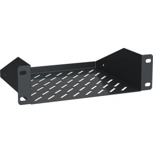 Конс. полка 1U глуб. 200мм для шкафа 10" LINEA WS черная RS05-200P-LWS