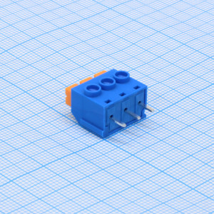 GT390-5.0-03P-12-00, Нажимной безвинтовой клеммный блок 3 контакта. Зажим типа торцевой контакт Серия GT390-5.0