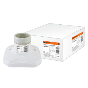 Патрон-основание, керамический E27, белый SQ0335-0024