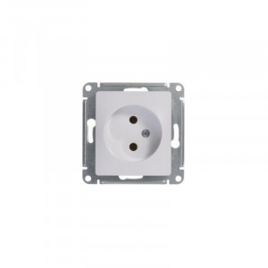 Розетка 1-м СП Glossa 16А IP20 без заземл. механизм бел. SE GSL000141