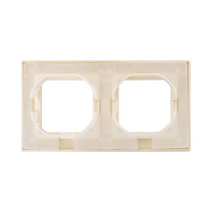 2 - местная рамка, IP44, кремовая, пластик Эпика EKF UP1-FPI-02-44