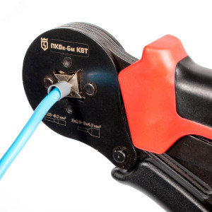 ПКВК-6М, Пресс-клещи для опрессовки изолированных и неизолированных втулочных наконечников сечением 0,25-6 мм2