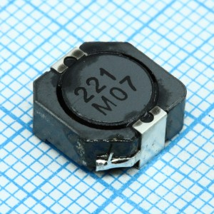 CDRH105RNP-221NC, Силовая SMD индуктивность 220мкГн ±30% 0.94A 0.5Ом c магнитным экраном